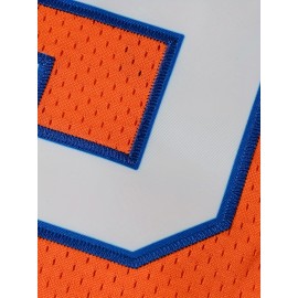 Men's Orange # 9 Breathable Rugby Shirt, Sports V-neck Short Sleeve Training Match Uniform, Embroidered American Football Shirt