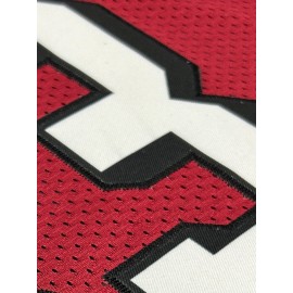 Men's Red #13 Embroidered American Football Jersey - Loose Fit Breathable V-Neck Rugby Shirt for Sports, Casual & Streetwear | All-Season Comfort, Machine Washable, Outdoor Activity Apparel, Sporty Look, Neat Stitching