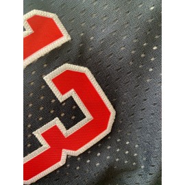 Men's #13 Atlanta -Inspired Blue Shorts - Classic Embroidered Lettering, Breathable Polyester, Elastic Waistband with Striped Accents - Ideal for Training & Competitive Play