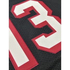 Men'S Black #13 American Football Jersey, Loose Fit, Embroidered, Breathable, for Sports, Fashion, Casual, Street, Adult, Male, Universal, Team Sport