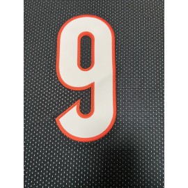 Men's Black # 9 Breathable Rugby Jersey, Sports V-neck Short Sleeved Uniform For Training And Matches, Embroidered American Football Shirt