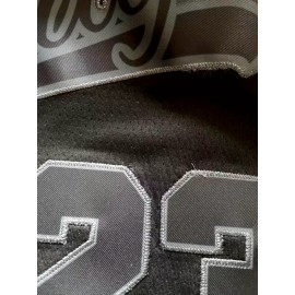 Men'S Black Grey Basketball Suit # 23 Classic Retro Embroidered Letter Sleeveless Sweat wicking Breathable Tank Top Basketball Suit