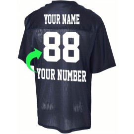 Customize your own football jerseys. Customize your name and team number. Personalized large-sized football jerseys for ball games and daily outdoor activities