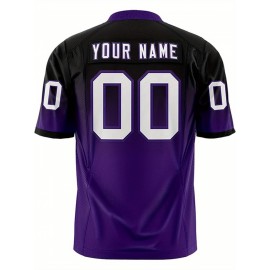 Customizable Plus Size Women'S Football Jersey - Personalized Name & Number, V-Neck Short Sleeve, Black & Neon Green with White Stripes & Logo, Breathable Summer Sports Training Uniform for Outdoor Competition