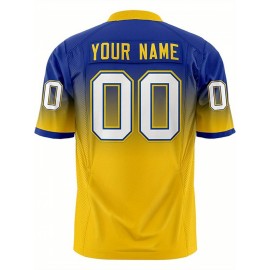 Customizable Plus Size Women'S Football Jersey - Personalized Name & Number, V-Neck Short Sleeve, Black & Neon Green with White Stripes & Logo, Breathable Summer Sports Training Uniform for Outdoor Competition