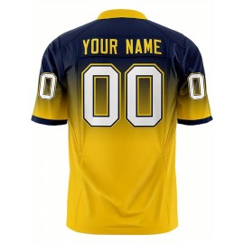 Customizable Plus Size Women'S Football Jersey - Personalized Name & Number, V-Neck Short Sleeve, Black & Neon Green with White Stripes & Logo, Breathable Summer Sports Training Uniform for Outdoor Competition