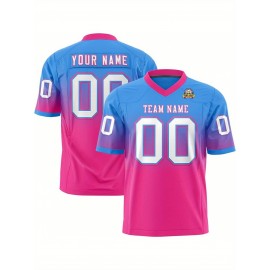 Customizable Plus Size Women'S Football Jersey - Personalized Name & Number, V-Neck Short Sleeve, Black & Neon Green with White Stripes & Logo, Breathable Summer Sports Training Uniform for Outdoor Competition