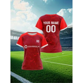 Custom Women'S Plus-Size Soccer Jerseys with Personalized Names And Numbers, Designed for Comfort And Lightweight Use in Sports And Leisure, Suitable for Baseball.