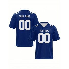 Personalized Football jersey Custom Football jersey Printed T-shirts Customize your favorite team and number, Everyday personalized hip-hop short-sleeved shirts, button- shirts